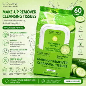 Celavi cucumber makeup wipes