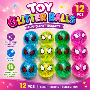 Glitter spider balls