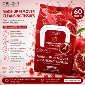 Celavi pomegranate makeup wipes