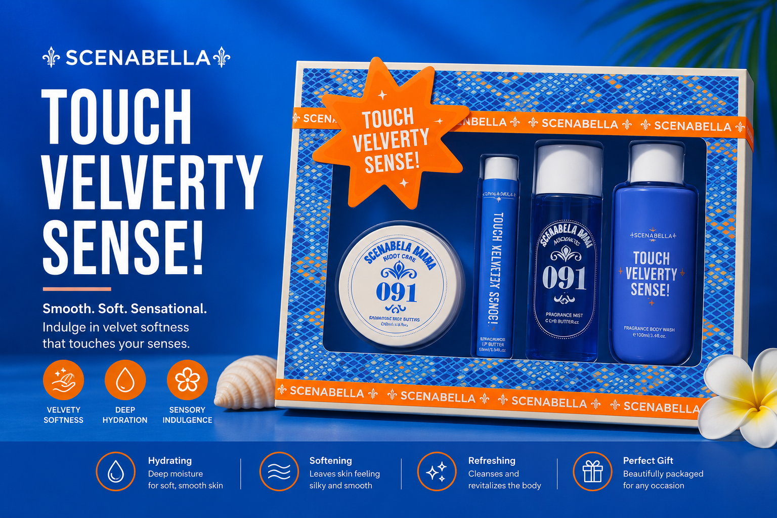 Set body care blue