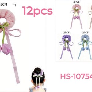 Dozen tulip scrunchies