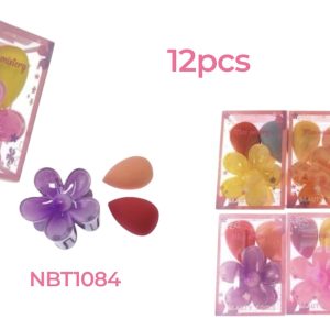 Dozen hair clip & beauty sponge