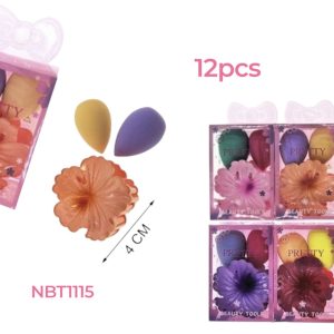 Dozen hair clip & beauty sponge