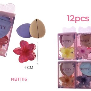 Dozen hair clip & beauty blender