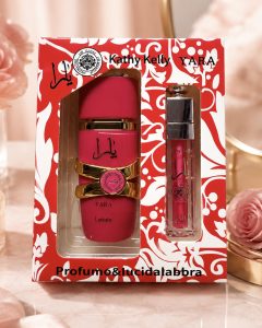 Set perfume & lipgloss Yara fucsia