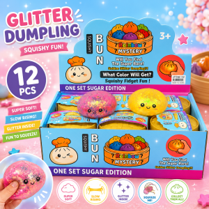 Glitter squishy dumpling