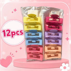 Dozen hair clips