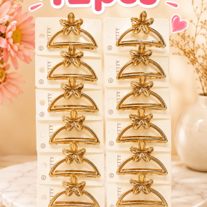 Dozen metal hair clips